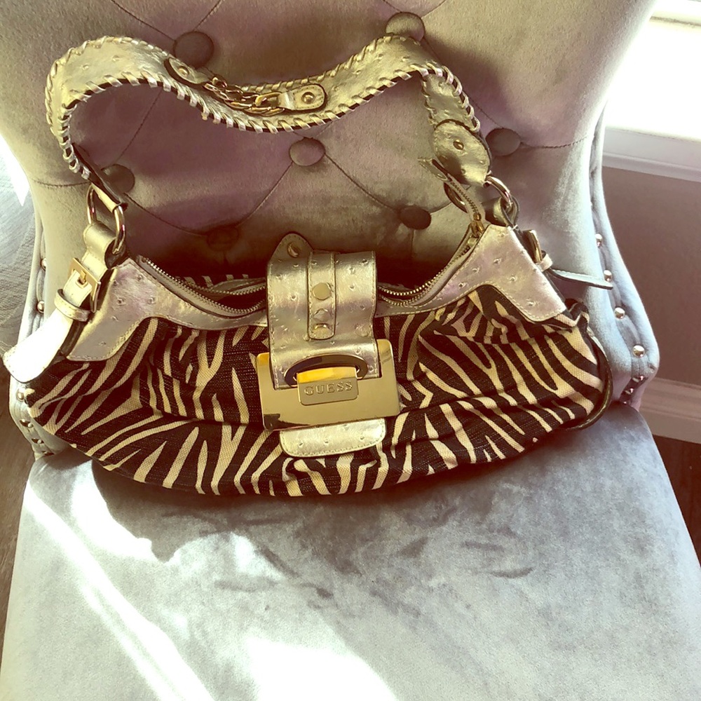Beautiful Zebra print Guess bag